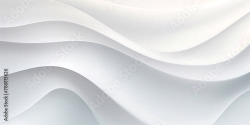 Abstract white background with smooth lines