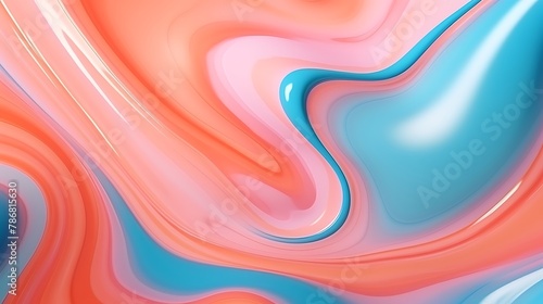 3d abstract background with colorful wavy lines