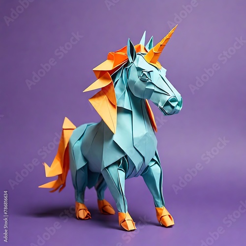 Paper Craft Unicorn Origami