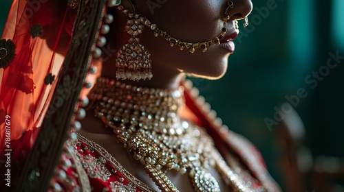 Traditional Indian Bride: Close-up Showcase