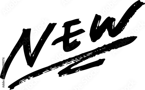 手書き文字素材。NEW。