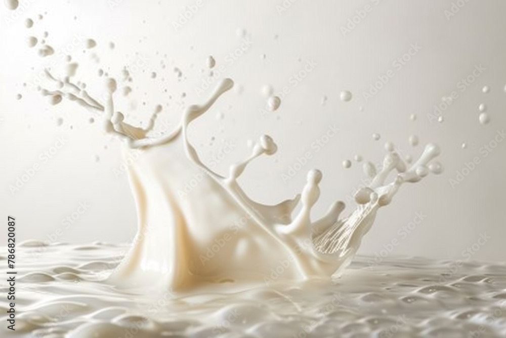 splash of milk isolated on white background splash of milk isolated on white background