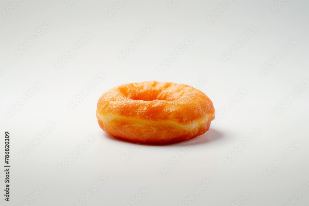Classic Glazed Donut with a Shine Isolated on a Pristine White Background Classic Glazed Donut with a Shine Isolated on a Pristine White Background
