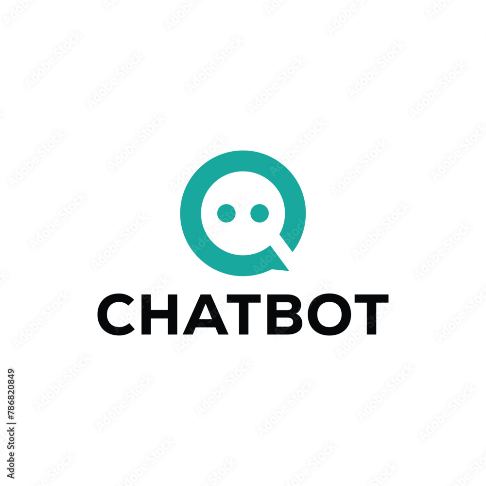 Chat bot logo icon vector Chat bot logo icon vector