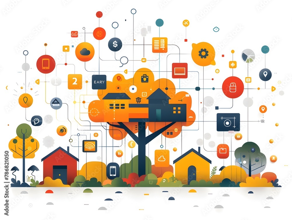 Minimalistic of Public Registries into a Unified Data System with Streamlined Icons and Informative Text Overlays Minimalistic of Public Registries into a Unified Data System with Streamlined Icons and Informative Text Overlays