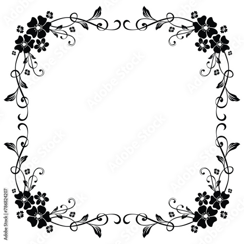Vector floral classic ornament frame element © coz1421
