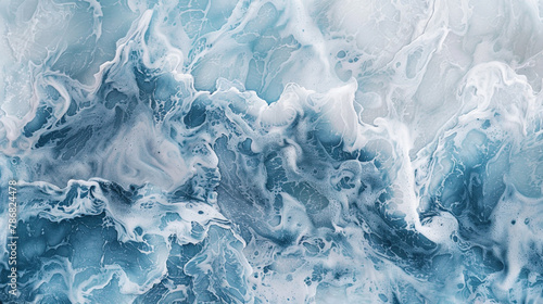 Wallpaper Mural Visualize ethereal waves of pale blue and gray mingling together, casting a soothing aura over the scene. Torontodigital.ca