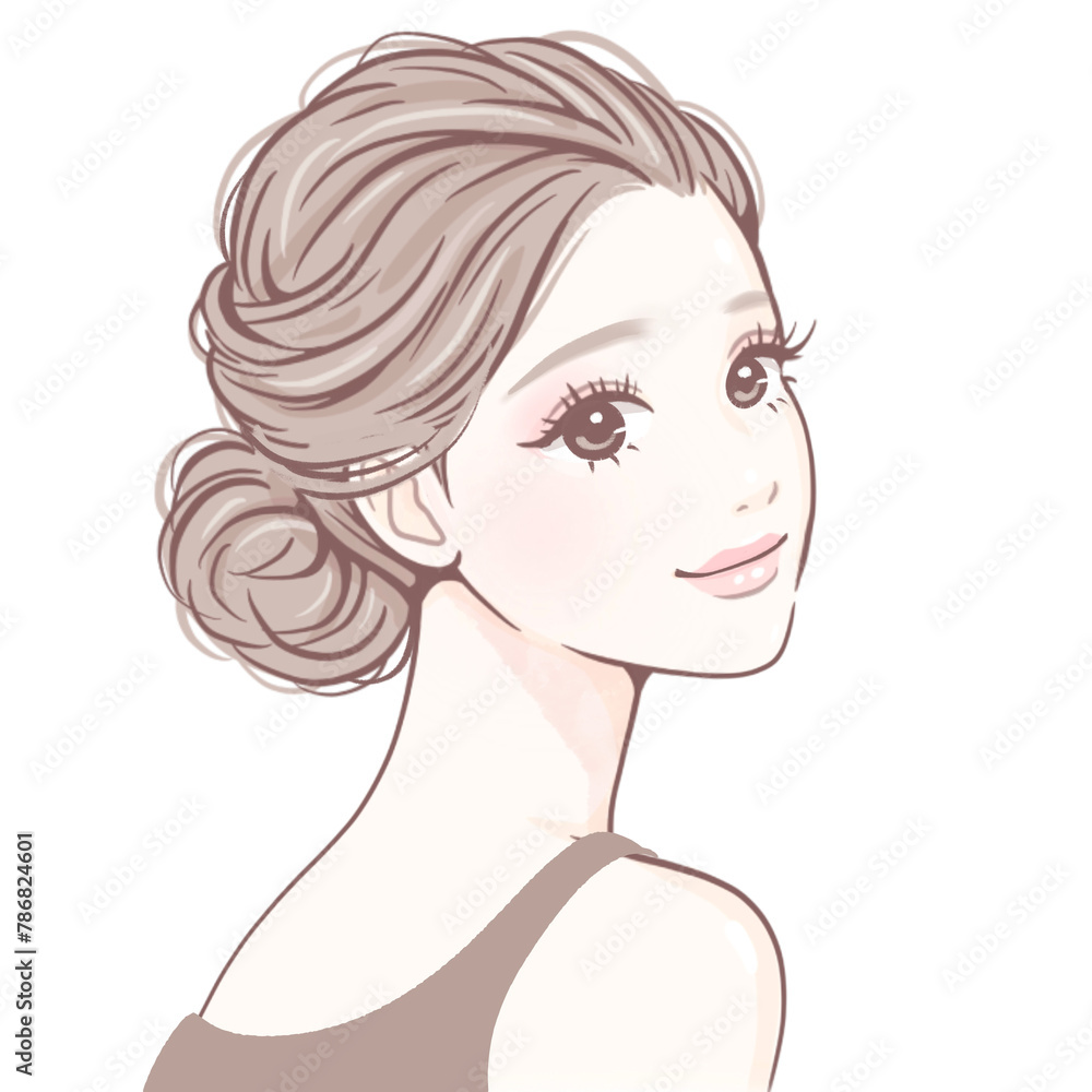 女性・女の子のイラスト素材 女性・女の子のイラスト素材