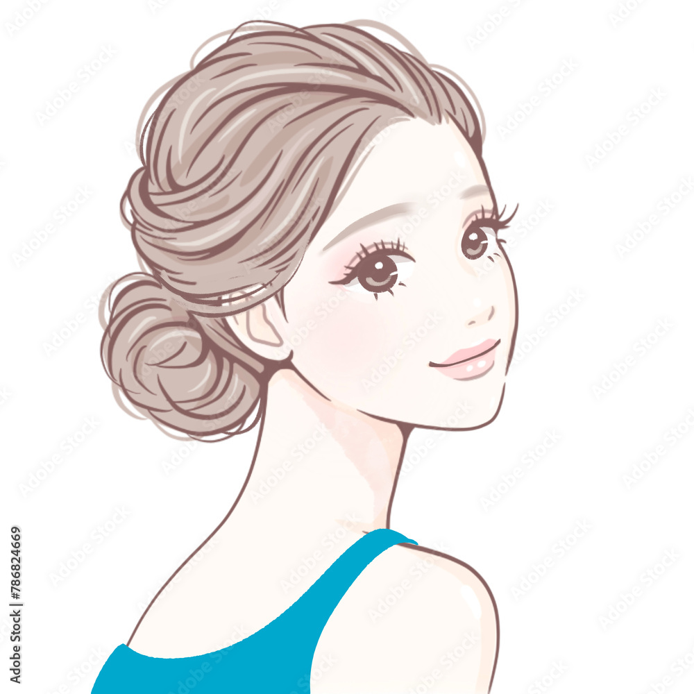 女性・女の子のイラスト素材 女性・女の子のイラスト素材