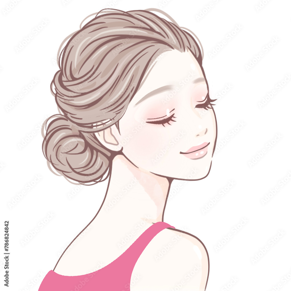 女性・女の子のイラスト素材 女性・女の子のイラスト素材
