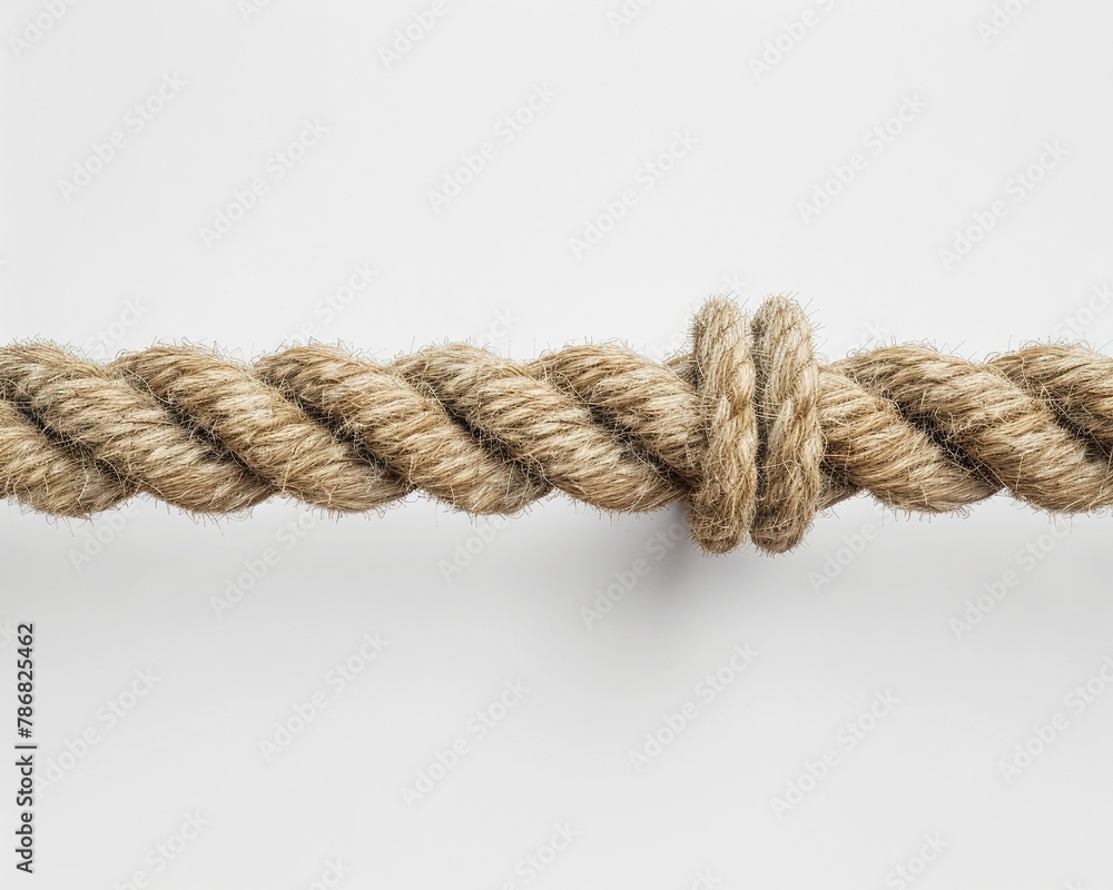 Selected focus on a rope, detailed texture, strong composition, 
