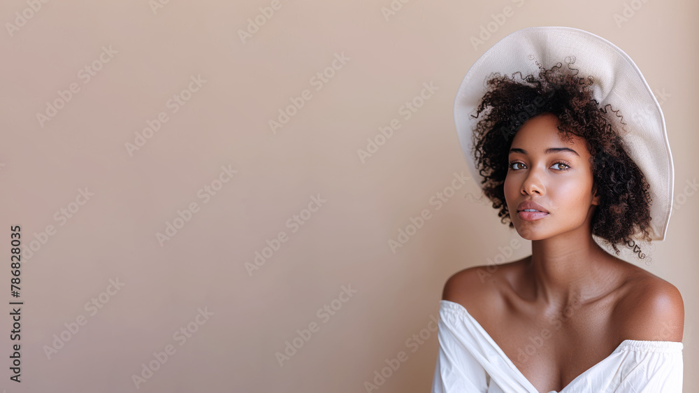 African beauty model woman for skincare fashion cosmetic makeup treatment African beauty model woman for skincare fashion cosmetic makeup treatment