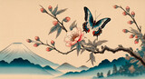 日本画（Japanese painting）／蝶
