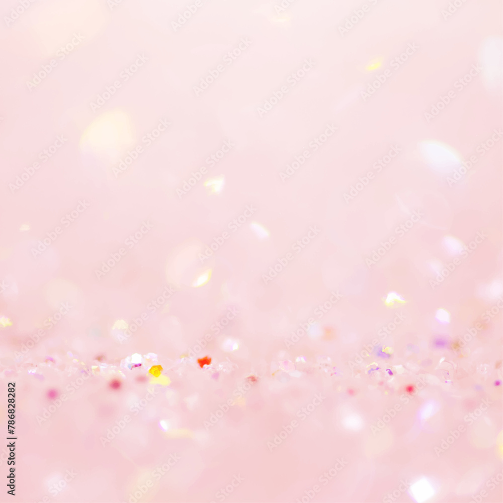 pink crystal beads bokeh background