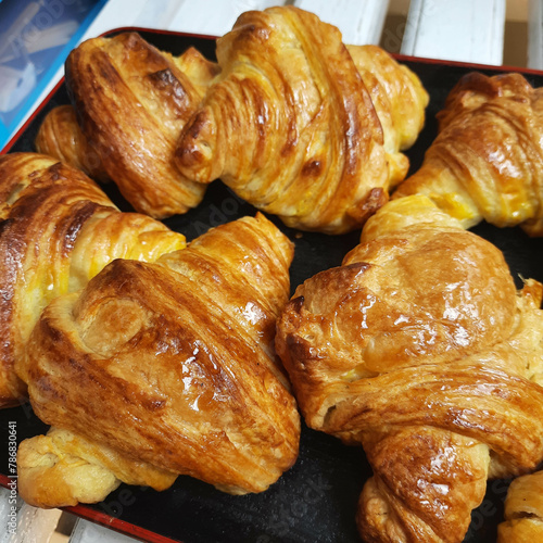 Delicious home made croissants.