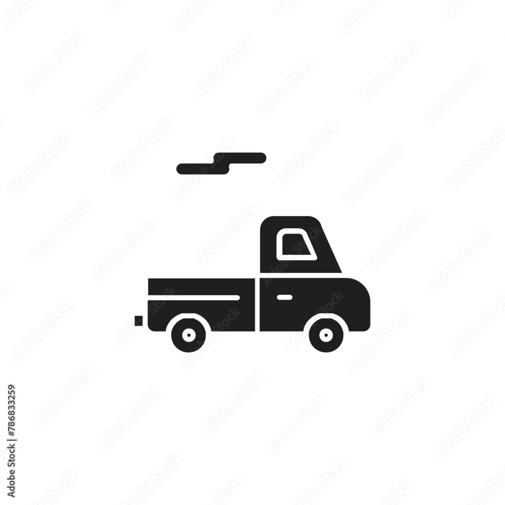 Set of Transportation Silhouette Icons. Bicycle, Train, Stop Station Sign for Public Transport Glyph Pictogram. Car, Bus, Train, Metro, Plane, Ship Icons in Front View. Isolated Vector illustration