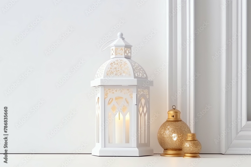 Eid mubarak and ramadan kareem greetings with islamic lantern and mosque. Eid al fitr background Eid mubarak and ramadan kareem greetings with islamic lantern and mosque. Eid al fitr background