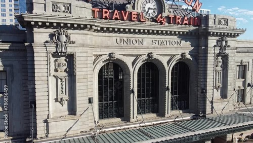 Aerial view of Denver's Union Station photo