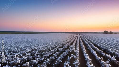 cotton plant field, cotton harvest . High quality photo