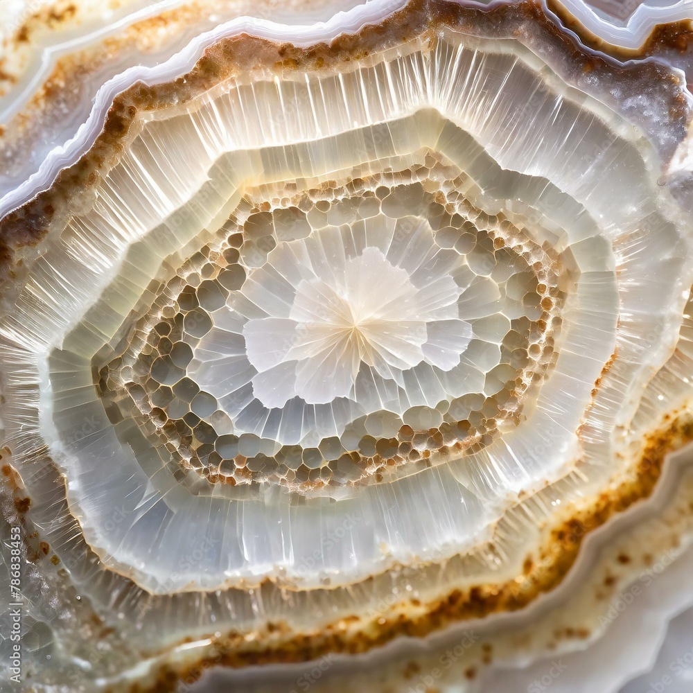 the detail texture of lace agate, with its intricate patterns and organic formations captured against a neutral background. The soft, diffused light highlights the delicate beauty of the agate, creati the detail texture of lace agate, with its intricate patterns and organic formations captured against a neutral background. The soft, diffused light highlights the delicate beauty of the agate, creati