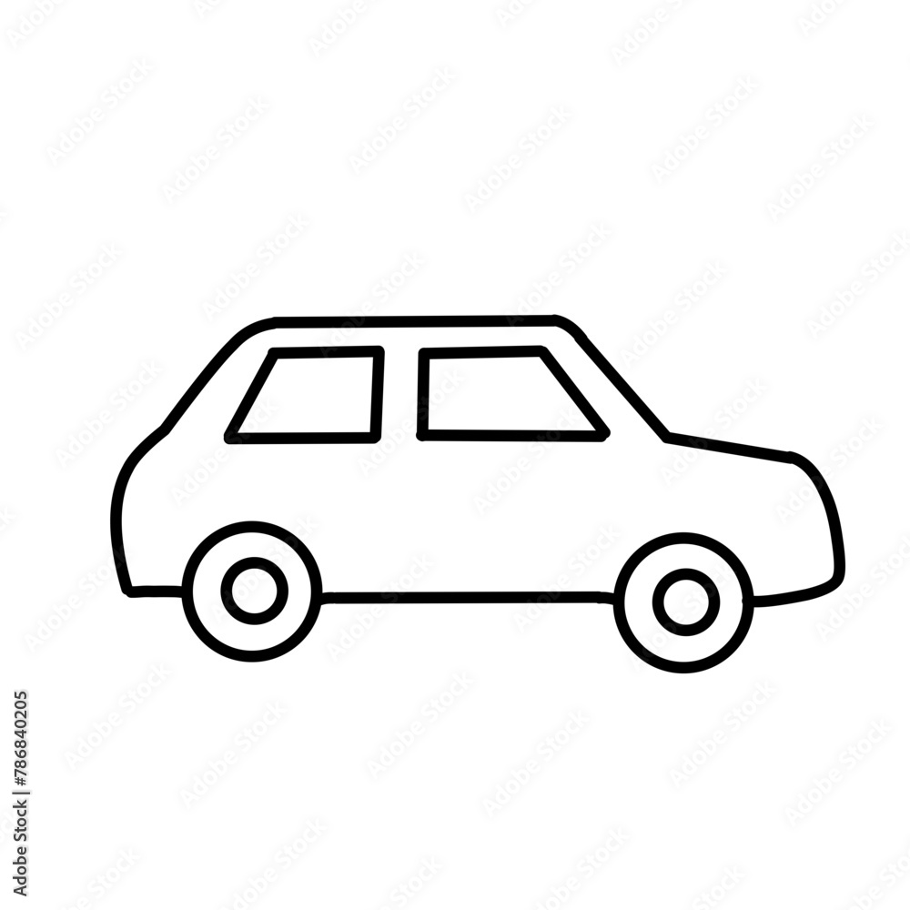 car line vector icon