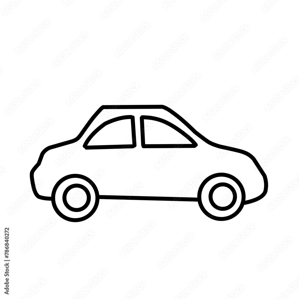 car line vector icon