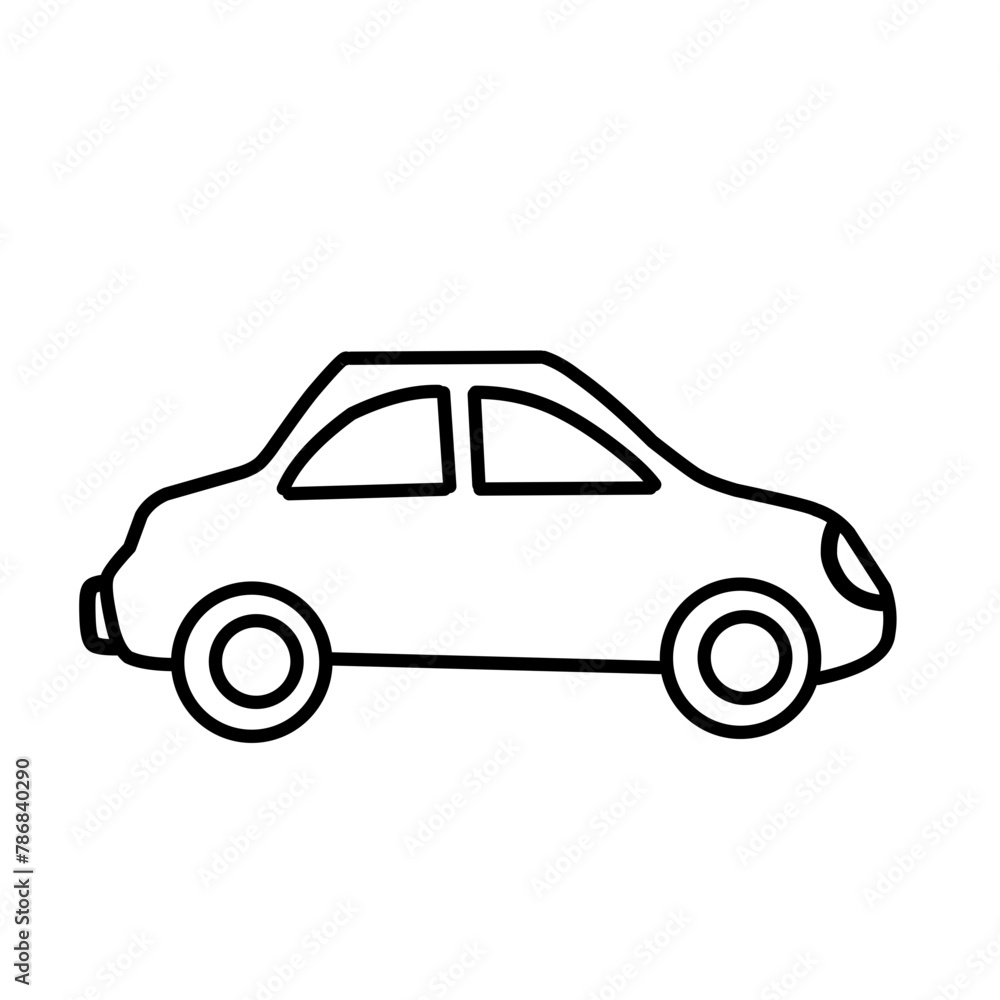 car line vector icon