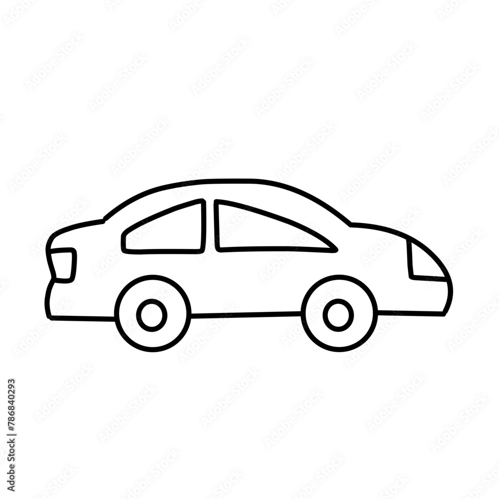car line vector icon