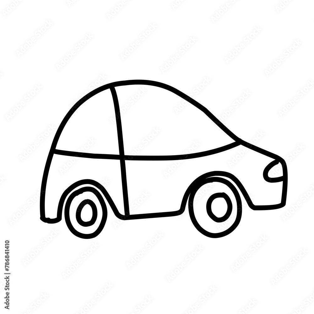 car line vector illustration