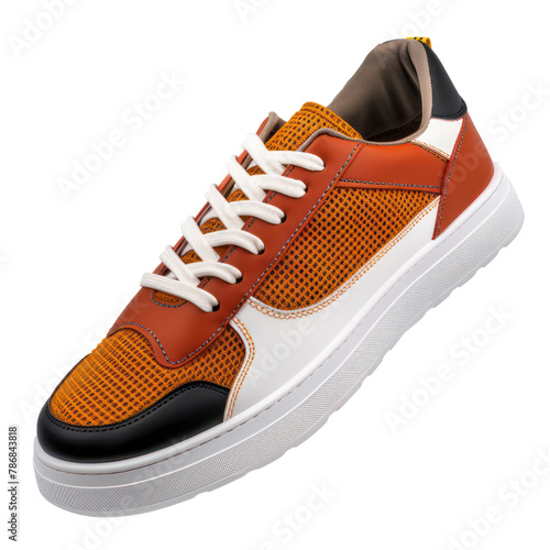 Fashionable stylish man sports shoe sneaker on transparency background PNG 
