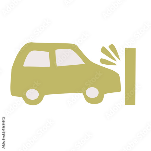 Car crash related icon