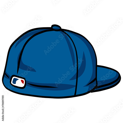 Baseball Cap Fitted Hat Illustration Icon