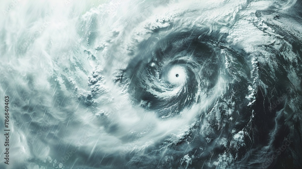 Typhoon icon, swirling storm, high detail, weather warning, 