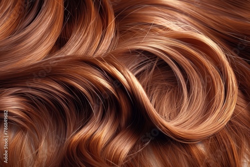 Stunning caramel honey hair background showcasing healthy  smooth  and shiny texture