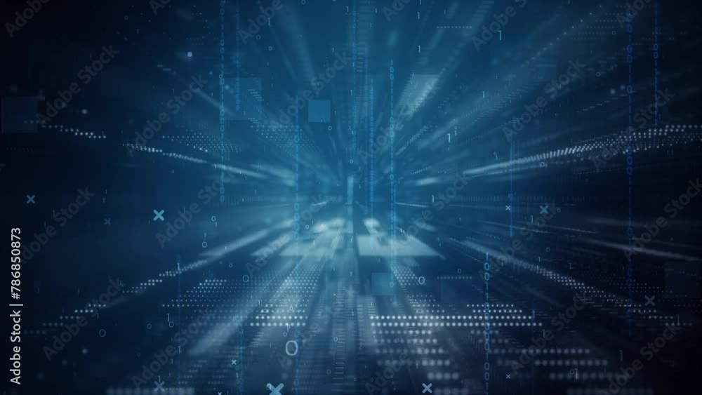 Technology digital wave background concept. abstract motion wave blue dots with glowing defocused particles background. Abstract Binary Code Background with Digital Technology Design. Technology digital wave background concept. abstract motion wave blue dots with glowing defocused particles background. Abstract Binary Code Background with Digital Technology Design.