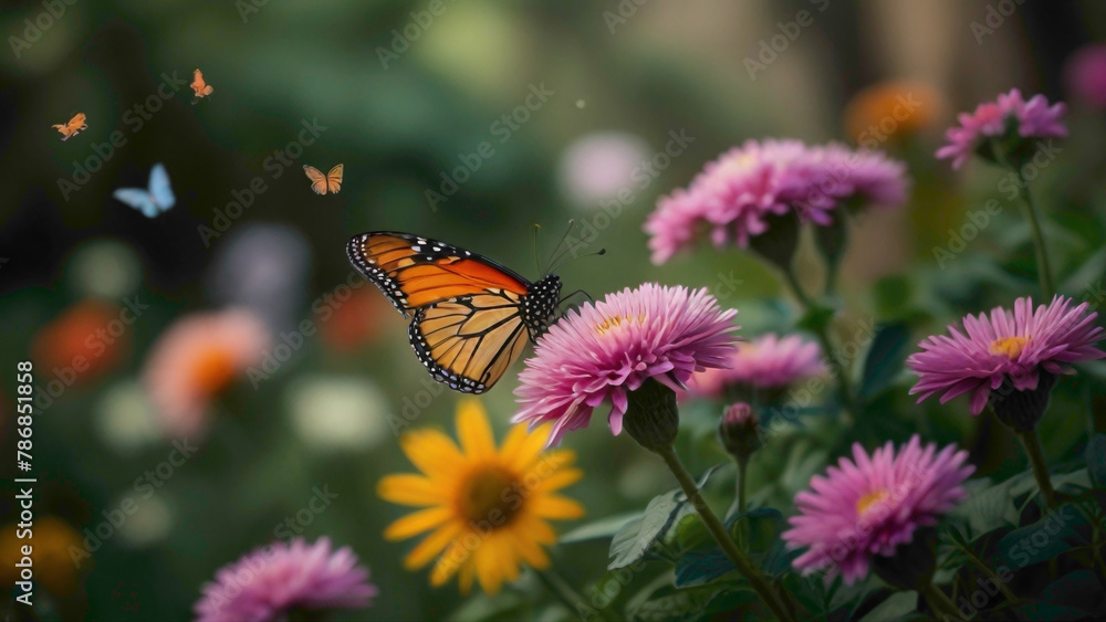 butterflies in multicolor abstract flying here and there creating a sight full scene abstract background butterflies in multicolor abstract flying here and there creating a sight full scene abstract background