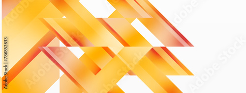 An artful composition of amber triangles in various tints and shades, stacked symmetrically on a white canvas. The pattern resembles a peach cuisine with a modern twist