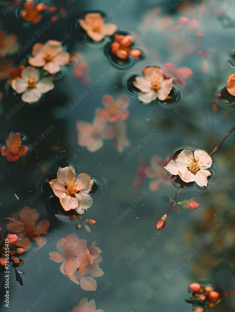 Ethereal Blooms Dancing on the Waters Surface Ethereal Blooms Dancing on the Waters Surface