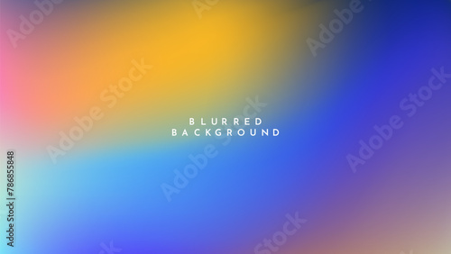 Abstract Background yellow blue color with Blurred Image is a visually appealing design asset for use in advertisements, websites, or social media posts to add a modern touch to the visuals. © aqilah