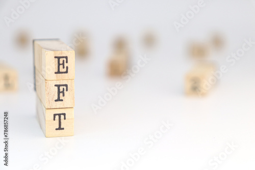 Emotion-focused therapy concept (eft) abbreviation on white background.