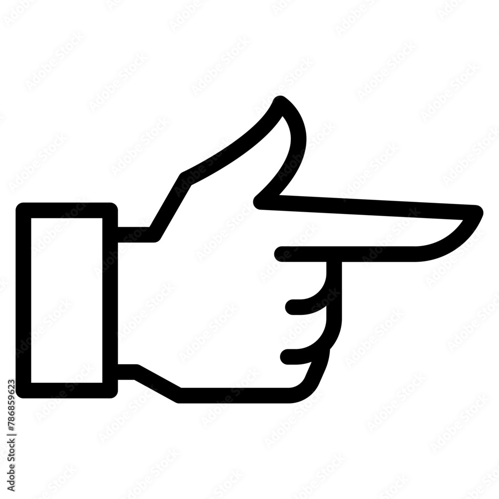 Hand icon on white background. Vector illustration. Hand icon on white background. Vector illustration.