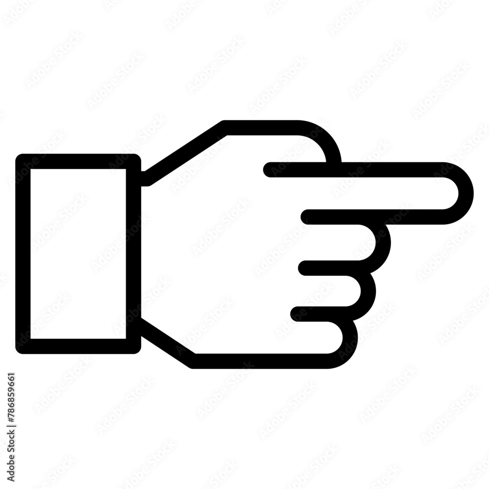 Hand icon on white background. Vector illustration. Hand icon on white background. Vector illustration.