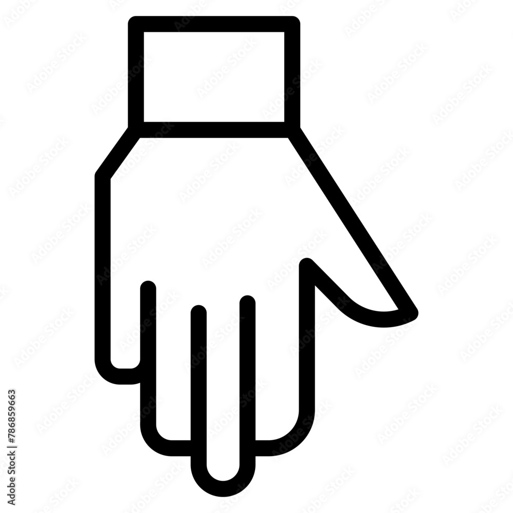 Hand gesture icon. Hand gesture icon.