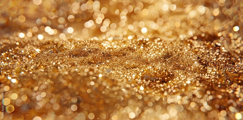 Luxurious jewelry backdrop adorned with close-up gold dust texture, radiating elegance AI Image Luxurious jewelry backdrop adorned with close-up gold dust texture, radiating elegance AI Image