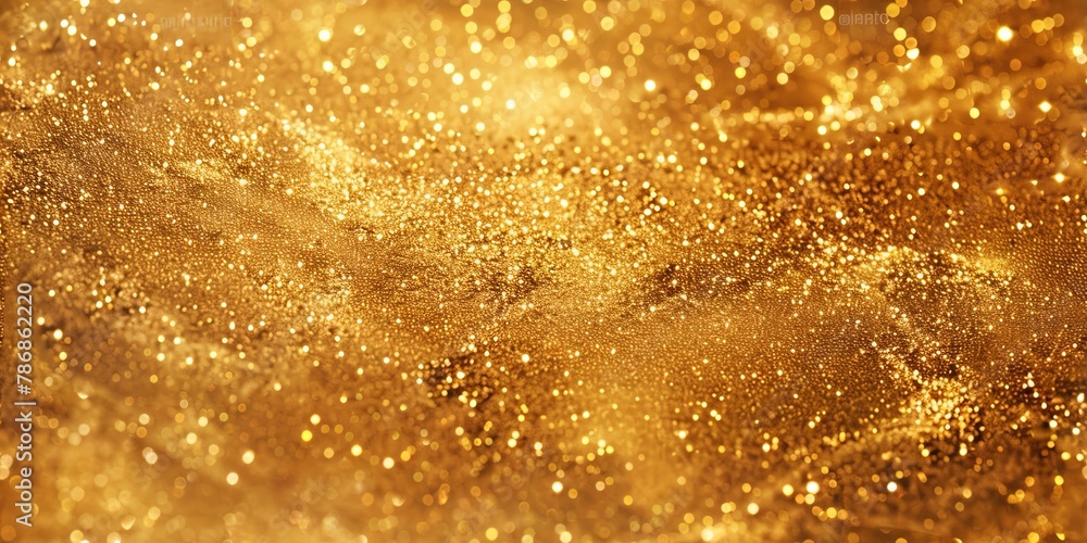 Luxurious jewelry background with opulent gold dust texture, radiating elegance AI Image