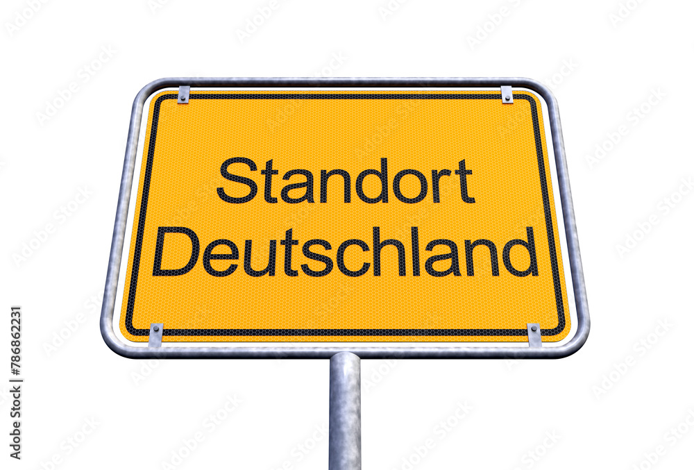 Ortsschild - Ortstafel - Standort Deutschland - Freisteller - Freigestellt Ortsschild - Ortstafel - Standort Deutschland - Freisteller - Freigestellt
