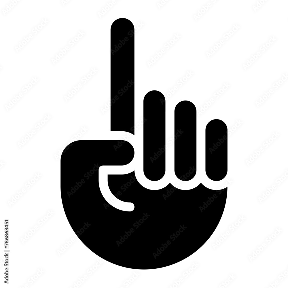 Hand icon on white background. Vector illustration. Hand icon on white background. Vector illustration.
