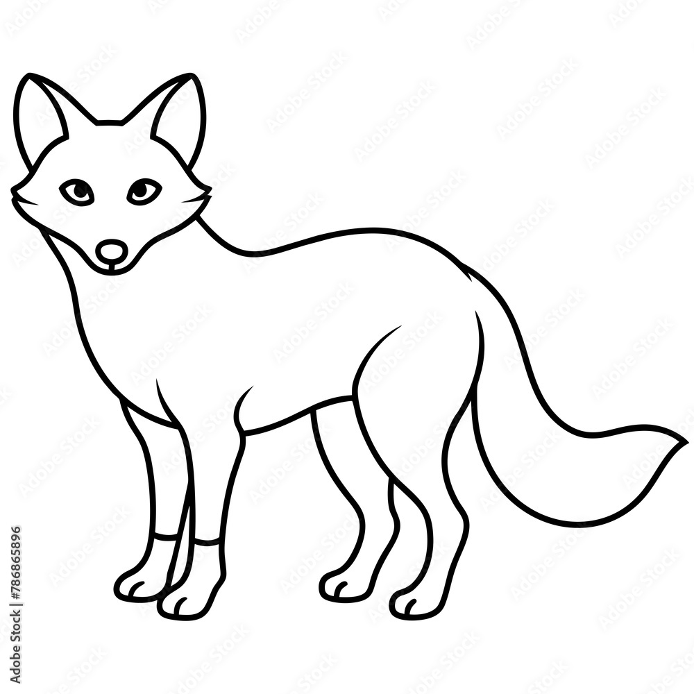 fox isolated mascot,fox silhouette,fox vector,icon,svg,characters,Holiday t shirt,black fox drawn trendy logo Vector illustration,fox line art on a white background