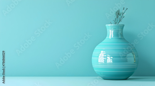 The Serene Blue Vase