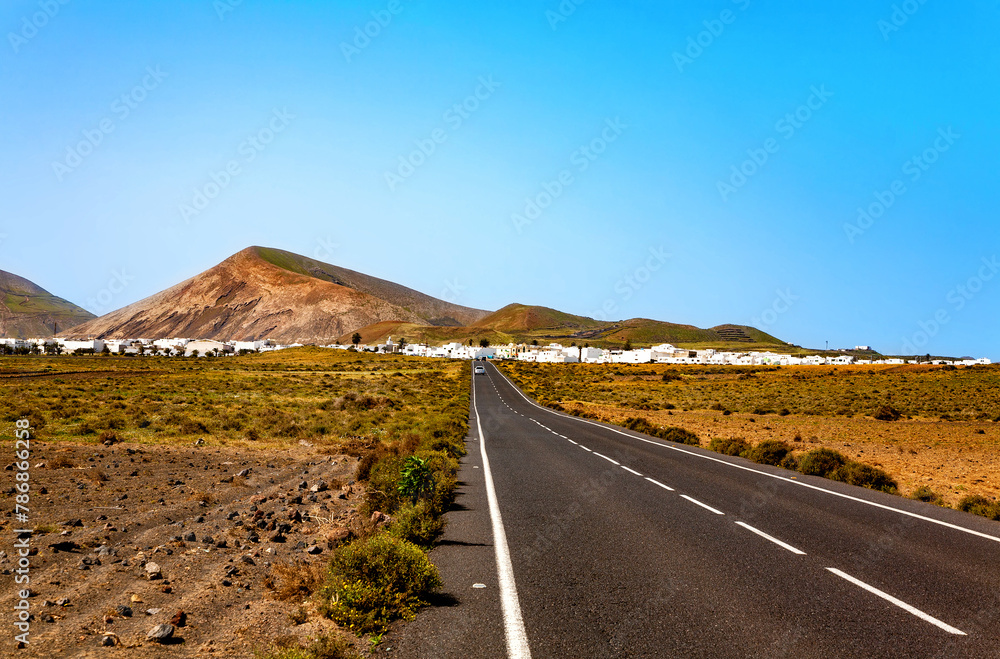 Φωτογραφία Volcanic landscape, Island Lanzarote, Canary Islands, Spain, Europe